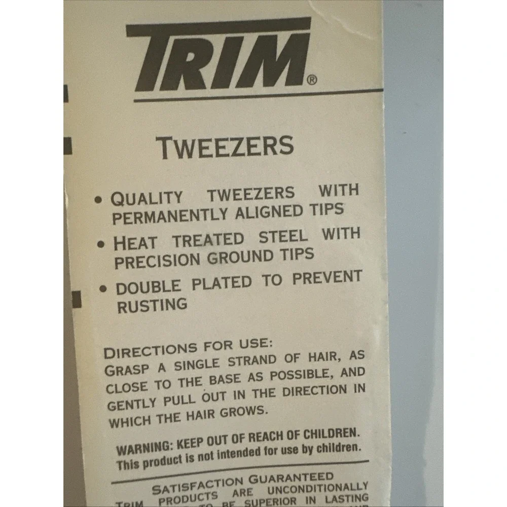 Trim Deluxe Slant Tip Tweezers Two Pack 5-61B
